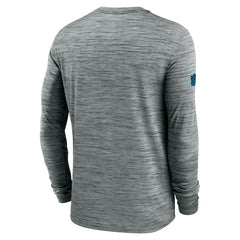 Carolina Panthers Sideline Velocity Dri-FIT Long Sleeve T-Shirt - Gray for sale