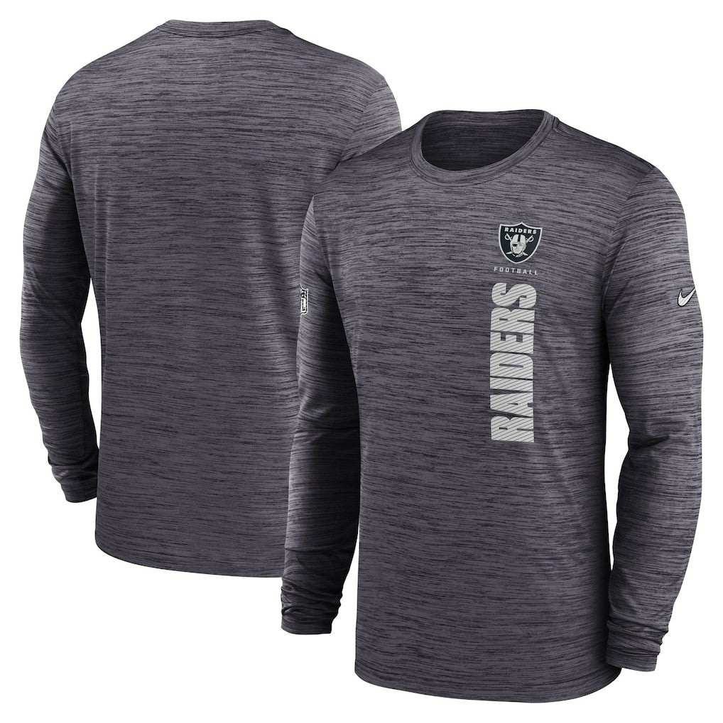 Las Vegas Raiders Sideline Velocity Dri-FIT Long Sleeve T-Shirt - Black sale
