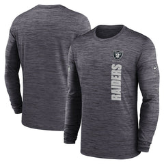 Las Vegas Raiders Sideline Velocity Dri-FIT Long Sleeve T-Shirt - Black sale