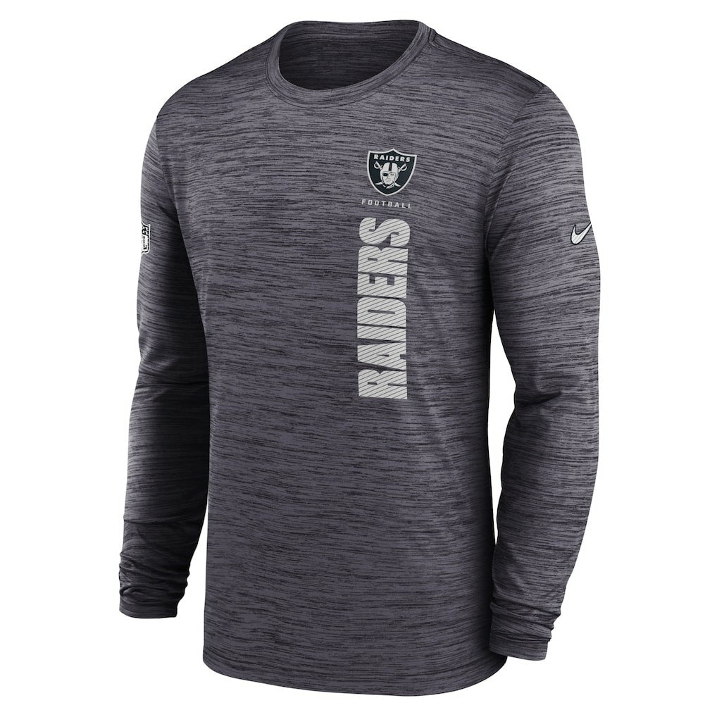 Las Vegas Raiders Sideline Velocity Dri-FIT Long Sleeve T-Shirt - Black sale