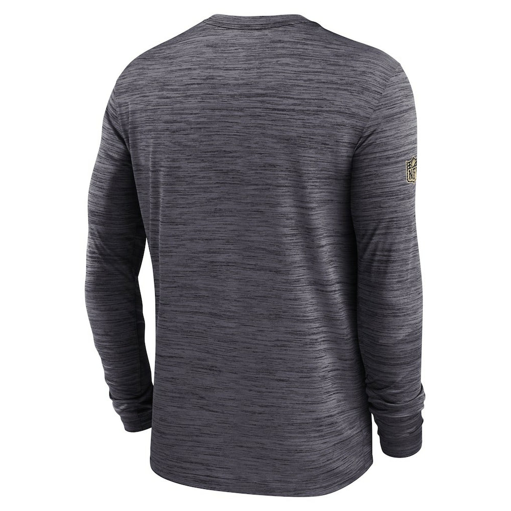 New Orleans Saints Sideline Velocity Dri-FIT Long Sleeve T-Shirt - Black sale