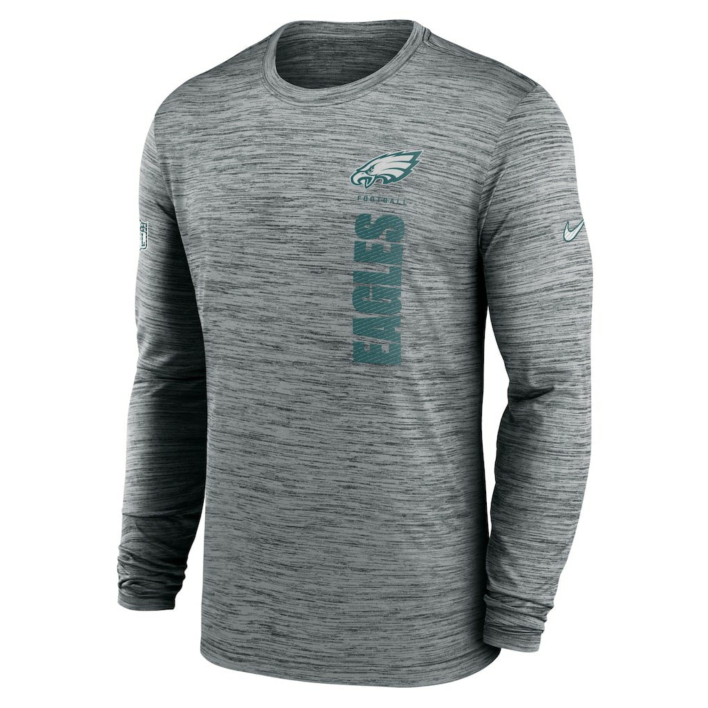Philadelphia Eagles Sideline Velocity Dri-FIT Long Sleeve T-Shirt - Gray outlet