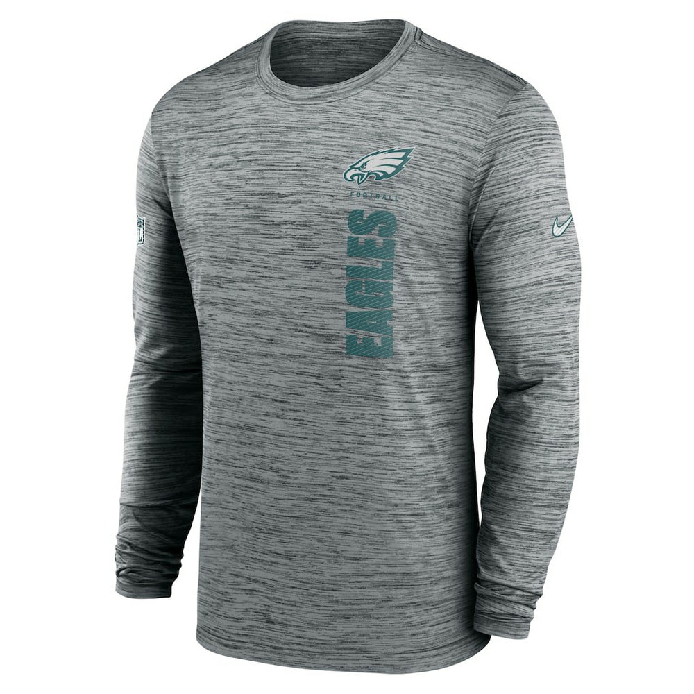 Philadelphia Eagles Sideline Velocity Dri-FIT Long Sleeve T-Shirt - Gray outlet