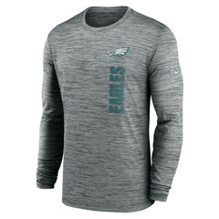 Philadelphia Eagles Sideline Velocity Dri-FIT Long Sleeve T-Shirt - Gray outlet