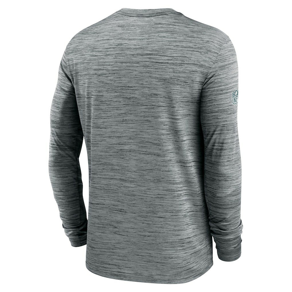 Philadelphia Eagles Sideline Velocity Dri-FIT Long Sleeve T-Shirt - Gray outlet