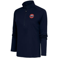 Houston Astros Antigua Women's Cooperstown Tribute Half-Zip Pullover Top Navy