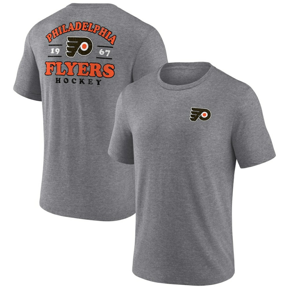 Philadelphia Flyers Winger Tri-Blend T-Shirt - Heather Gray T-shirts