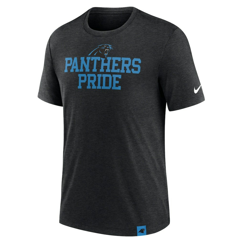 Carolina Panthers Blitz Tri-Blend T-Shirt - Heather Black outlet