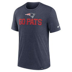 New England Patriots Blitz Tri-Blend T-Shirt - Heather Navy online