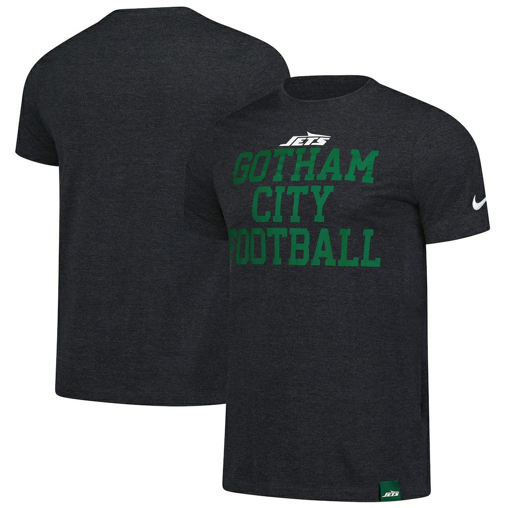 New York Jets Blitz Tri-Blend T-Shirt - Heather Black for sale