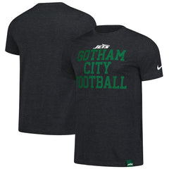New York Jets Blitz Tri-Blend T-Shirt - Heather Black for sale