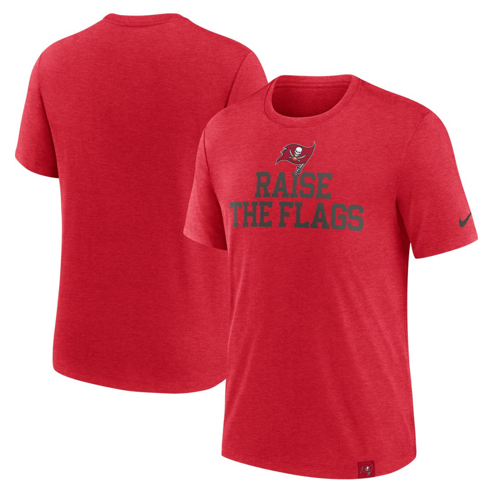 Tampa Bay Buccaneers Blitz Tri-Blend T-Shirt - Heather Red for sale
