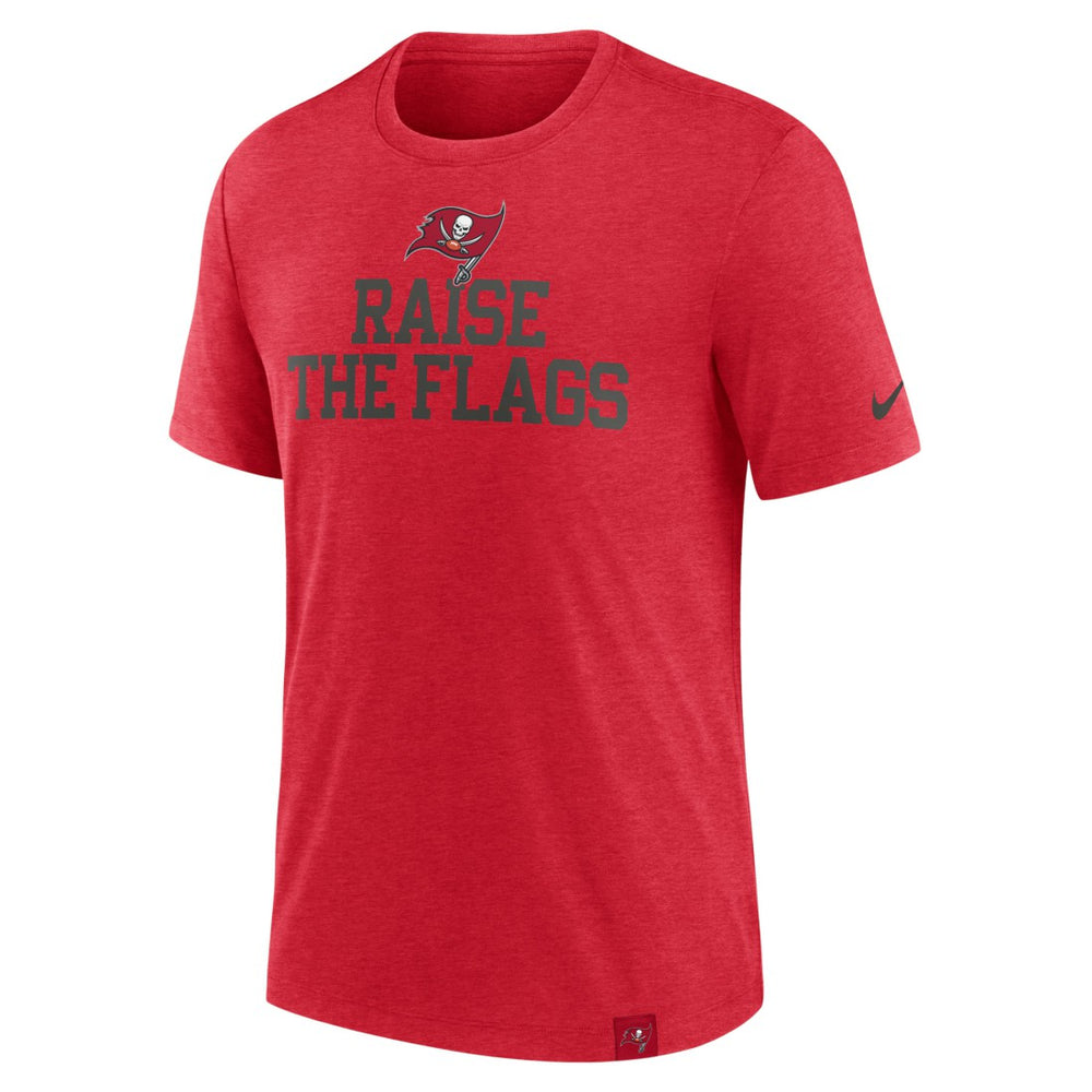 Tampa Bay Buccaneers Blitz Tri-Blend T-Shirt - Heather Red for sale