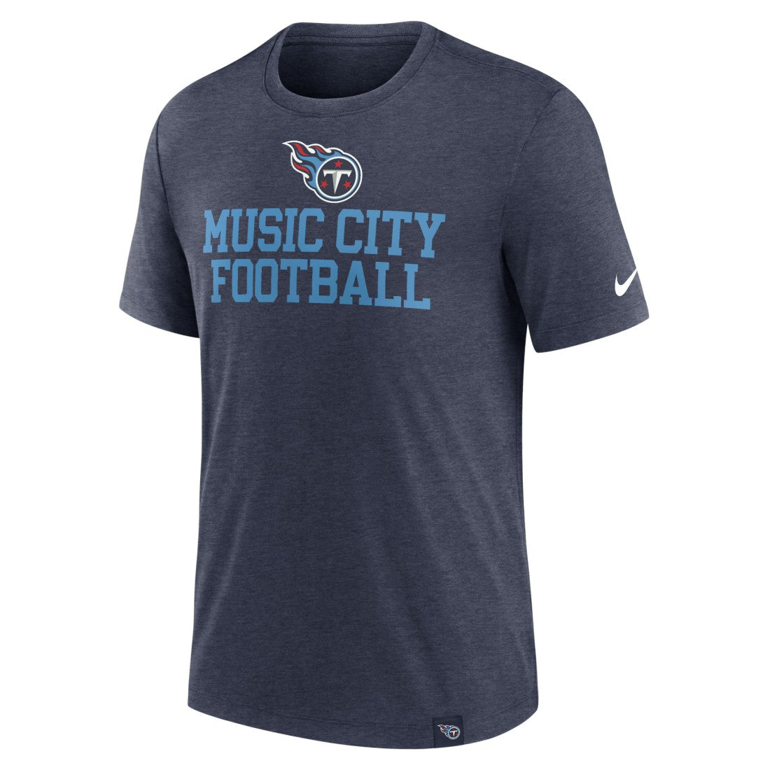 Tennessee Titans Blitz Tri-Blend T-Shirt - Heather Navy on sale