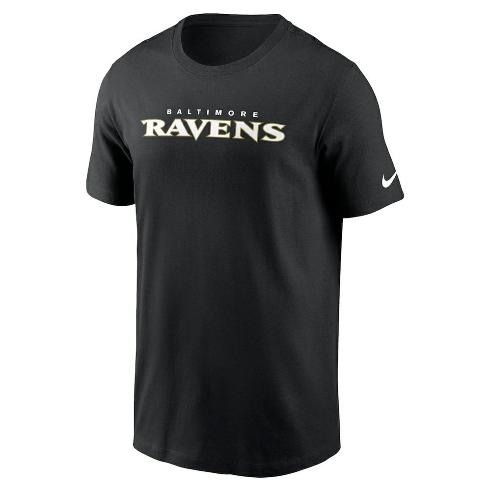 Baltimore Ravens Primetime Wordmark Essential T-Shirt - Black sale