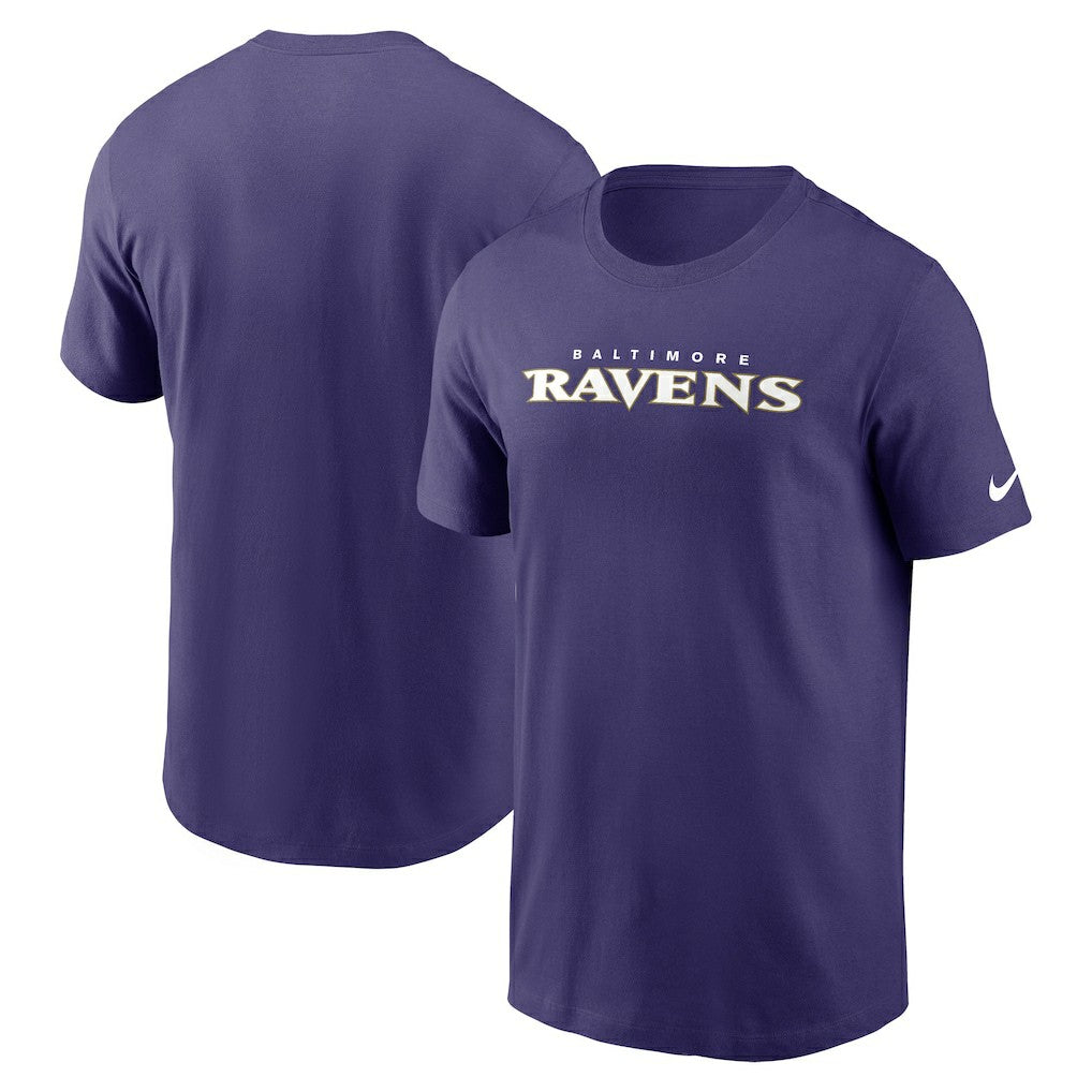 Baltimore Ravens Primetime Wordmark Essential T-Shirt - Purple sale