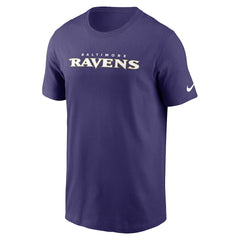Baltimore Ravens Primetime Wordmark Essential T-Shirt - Purple sale