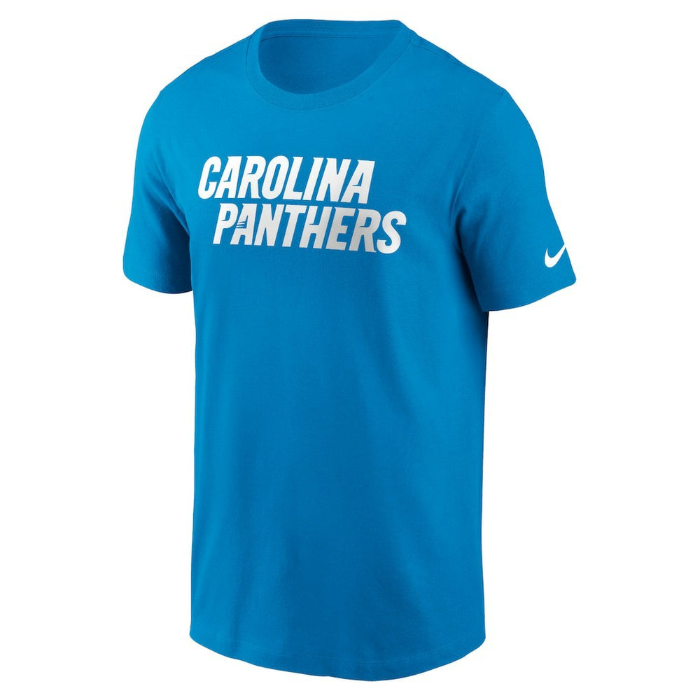 Carolina Panthers Primetime Wordmark Essential T-Shirt - Blue sale