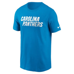 Carolina Panthers Primetime Wordmark Essential T-Shirt - Blue sale