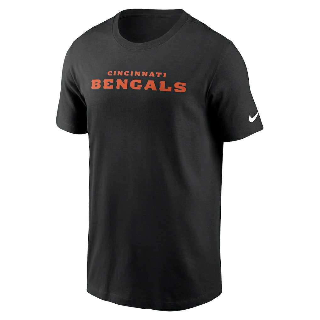 Cincinnati Bengals Primetime Wordmark Essential T-Shirt - Black discount