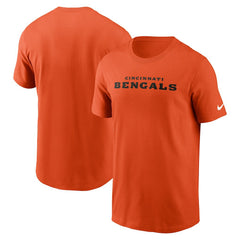 Cincinnati Bengals Primetime Wordmark Essential T-Shirt - Orange cheap