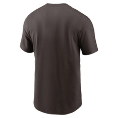Cleveland Browns Primetime Wordmark Essential T-Shirt - Brown online