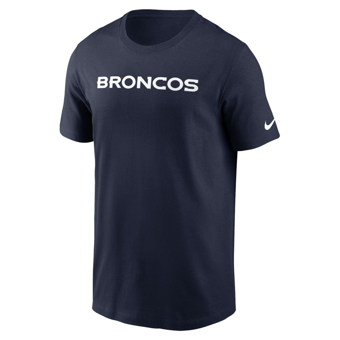 Denver Broncos Primetime Wordmark Essential T-Shirt - Navy online