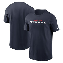 Houston Texans Wordmark Essential T-Shirt - Navy for sale