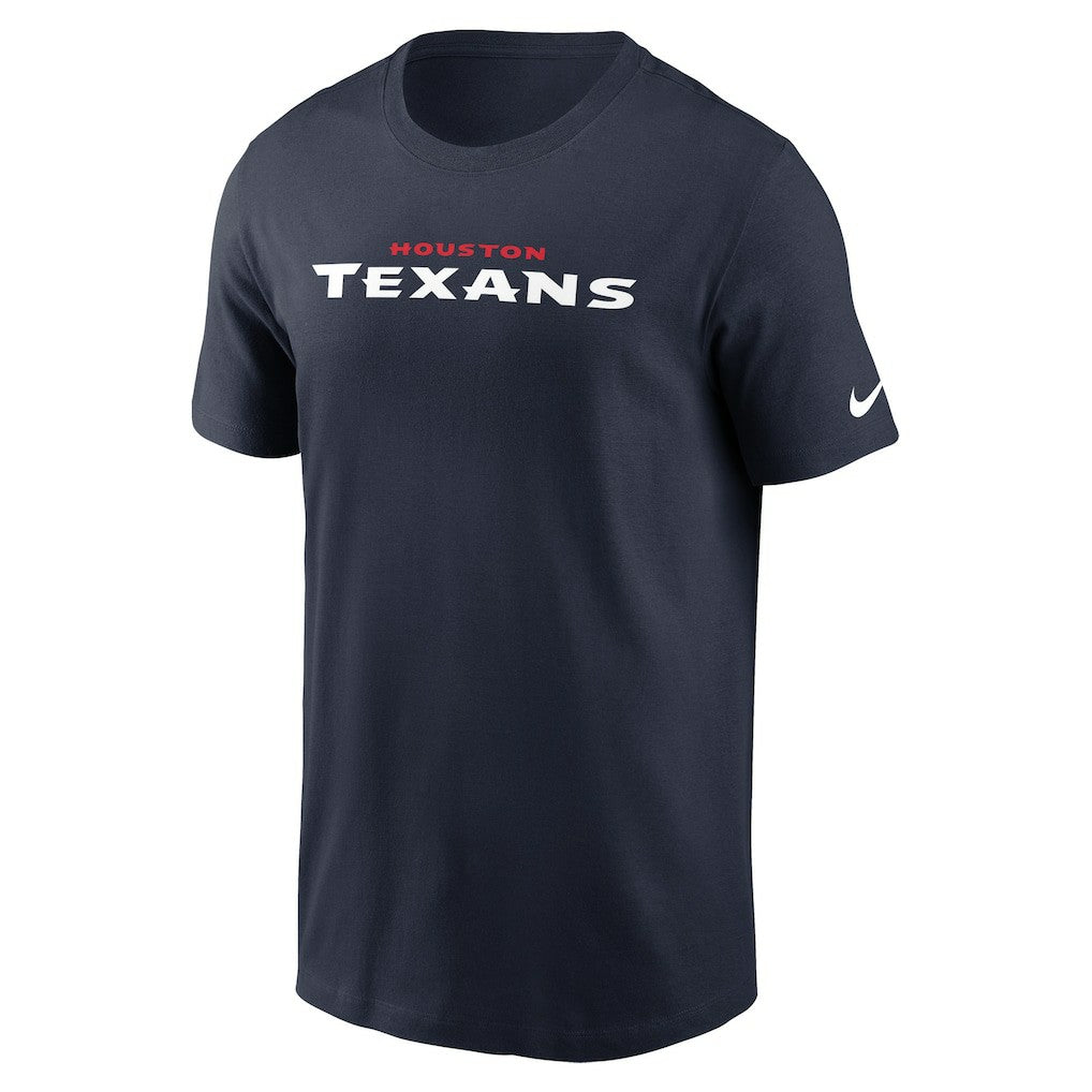 Houston Texans Wordmark Essential T-Shirt - Navy for sale
