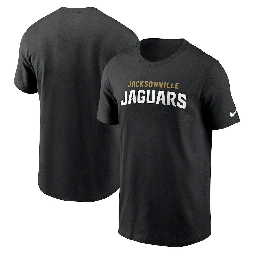 Jacksonville Jaguars Primetime Wordmark Essential T-Shirt - Black cheap