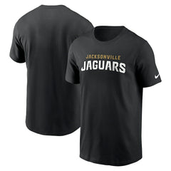 Jacksonville Jaguars Primetime Wordmark Essential T-Shirt - Black cheap