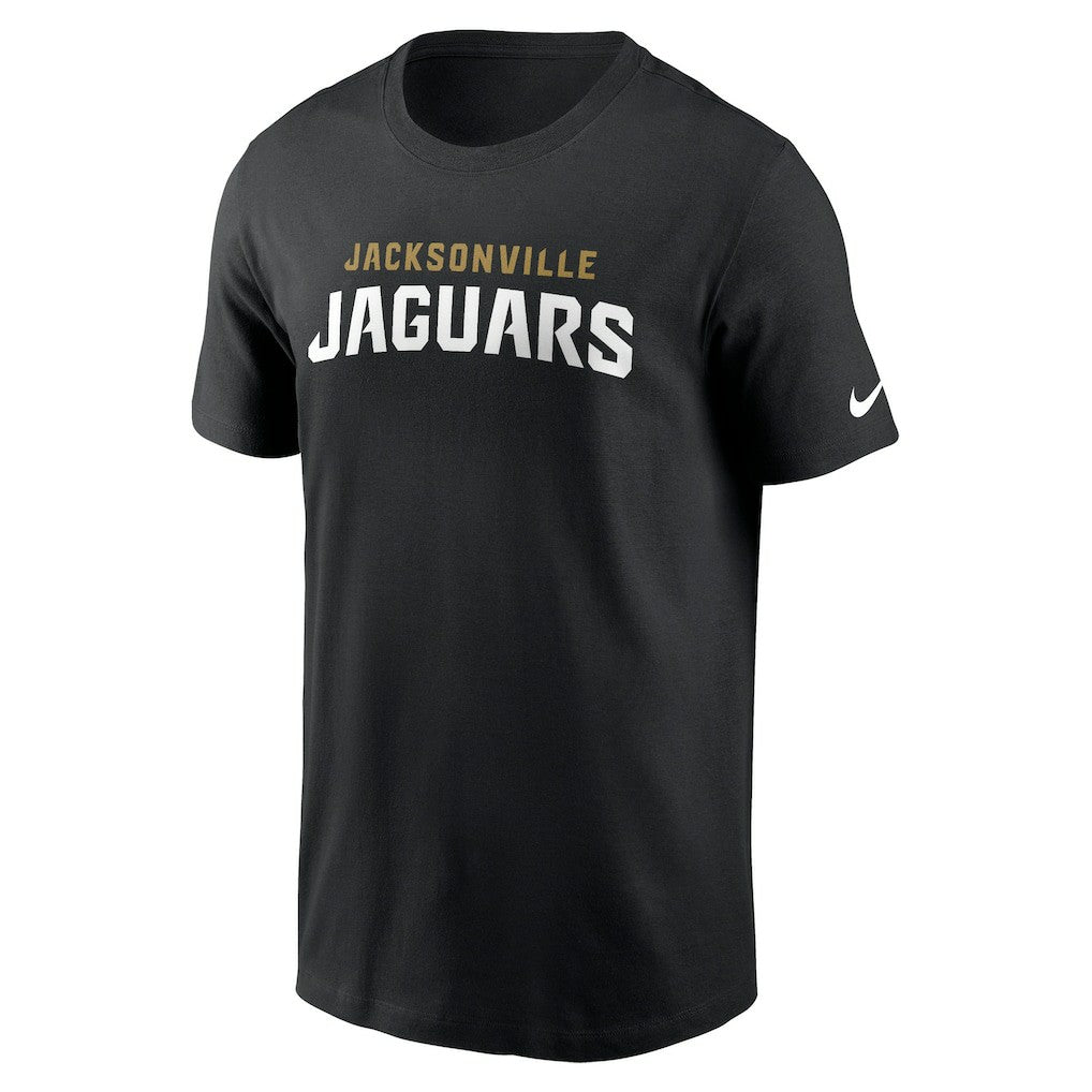 Jacksonville Jaguars Primetime Wordmark Essential T-Shirt - Black cheap