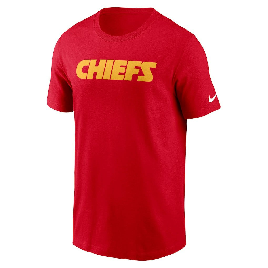 Kansas City Chiefs Primetime Wordmark Essential T-Shirt - Red discount
