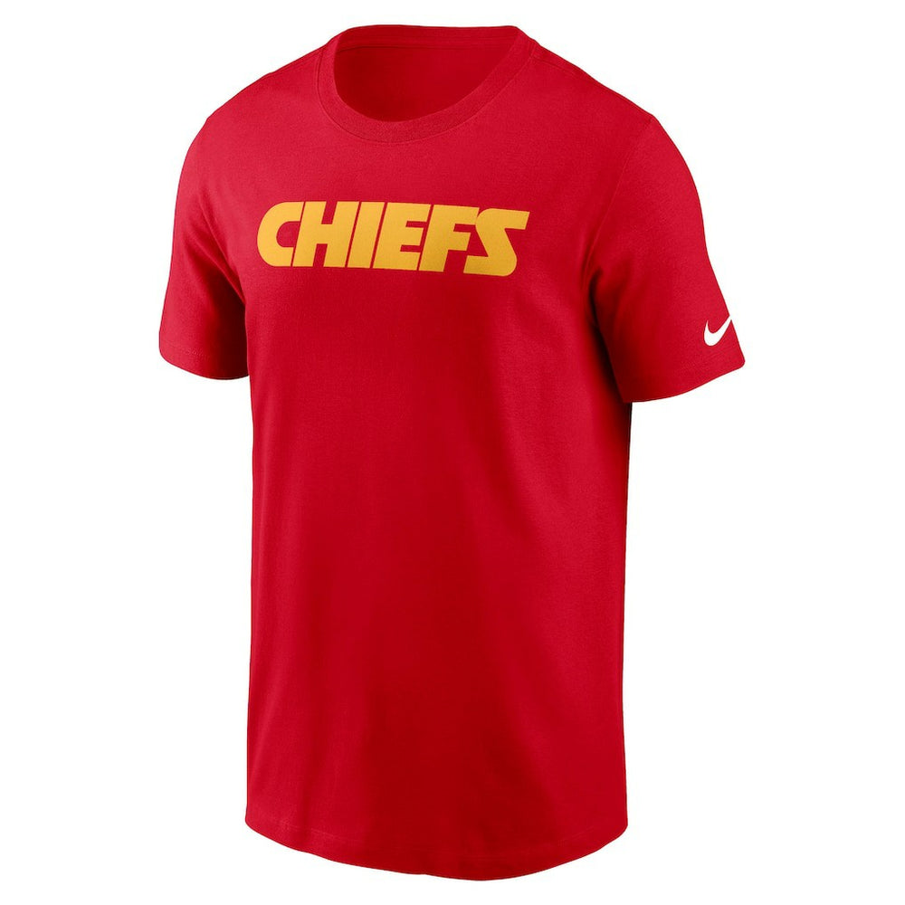 Kansas City Chiefs Primetime Wordmark Essential T-Shirt - Red discount