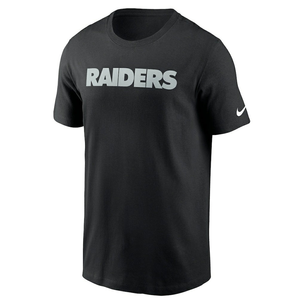 Las Vegas Raiders Primetime Wordmark Essential T-Shirt - Black for sale