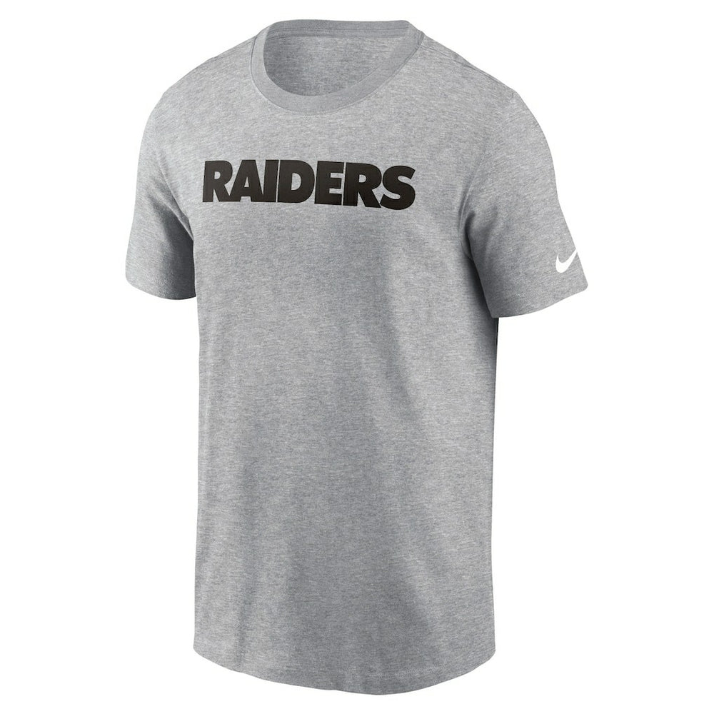 Las Vegas Raiders Primetime Wordmark Essential T-Shirt - Heather Gray sale