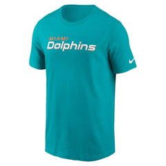 Miami Dolphins Primetime Wordmark Essential T-Shirt - Aqua cheap