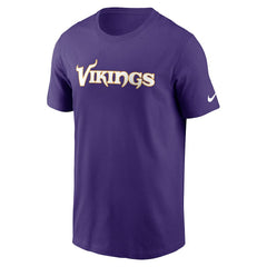 Minnesota Vikings Primetime Wordmark Essential T-Shirt - Purple online