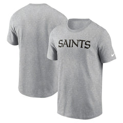 New Orleans Saints Primetime Wordmark Essential T-Shirt - Heather Gray sale