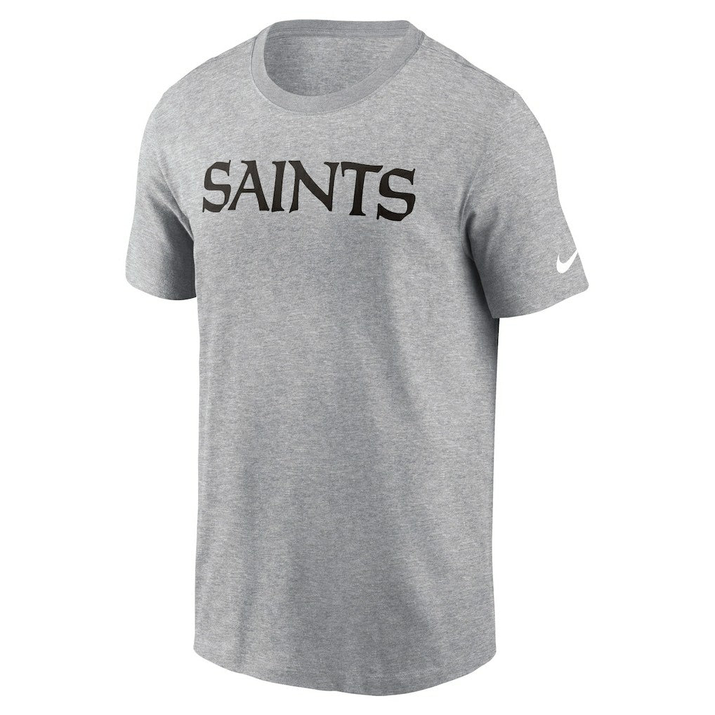 New Orleans Saints Primetime Wordmark Essential T-Shirt - Heather Gray sale