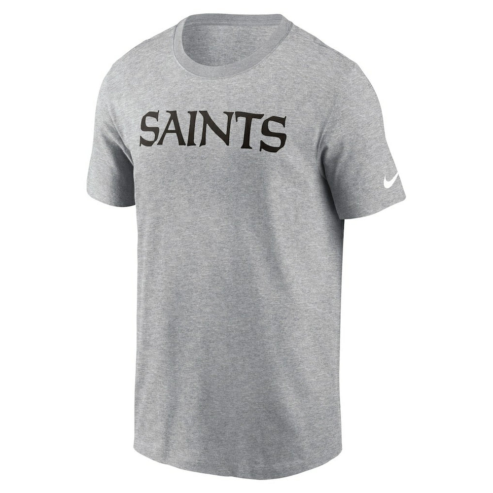 New Orleans Saints Primetime Wordmark Essential T-Shirt - Heather Gray sale