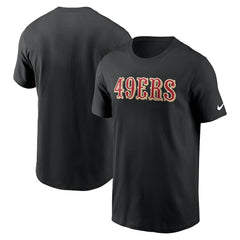 San Francisco 49ers Primetime Wordmark Essential T-Shirt - Black for sale
