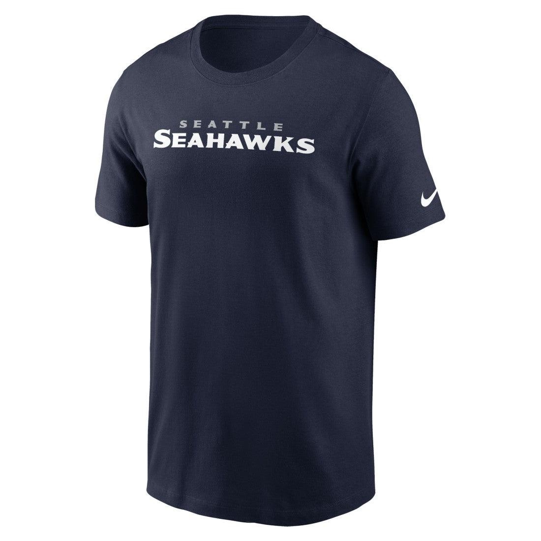 Seattle Seahawks Primetime Wordmark Essential T-Shirt - College Navy for sale