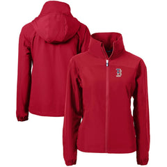 Boston Red Sox Cutter & Buck Women's Charter Eco Recycled Full-Zip Jacket Red
