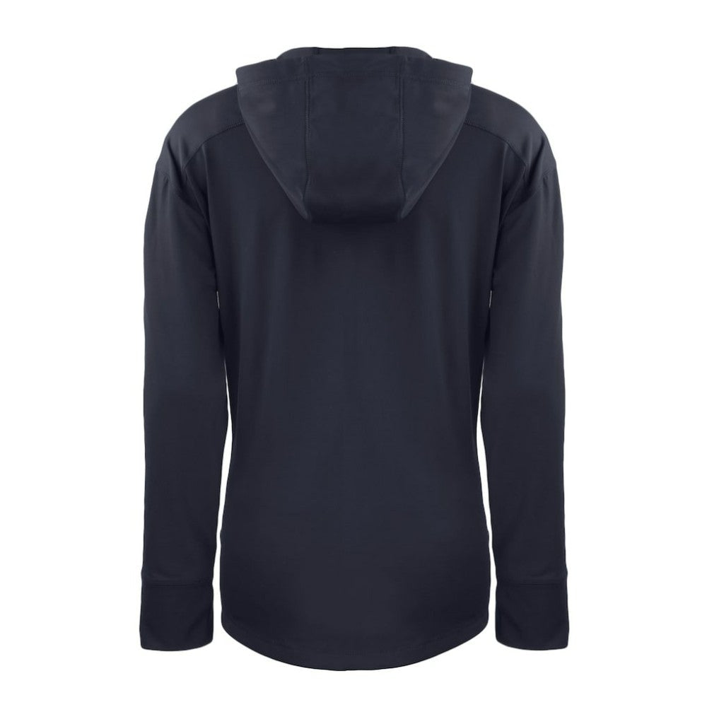 Atlanta Braves Cutter & Buck Women's Daybreak Eco Recycled Half-Zip Hoodie Navy