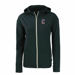 Cleveland Guardians Cutter & Buck Women's Daybreak Eco Recycled Full-Zip Hoodie Navy