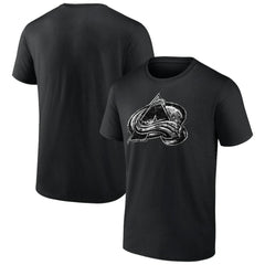 Colorado Avalanche Iced Out T-Shirt - Black T-shirts