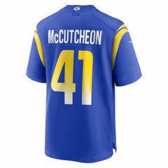 Cameron McCutcheon Los Angeles Rams Game Jersey - Royal on sale