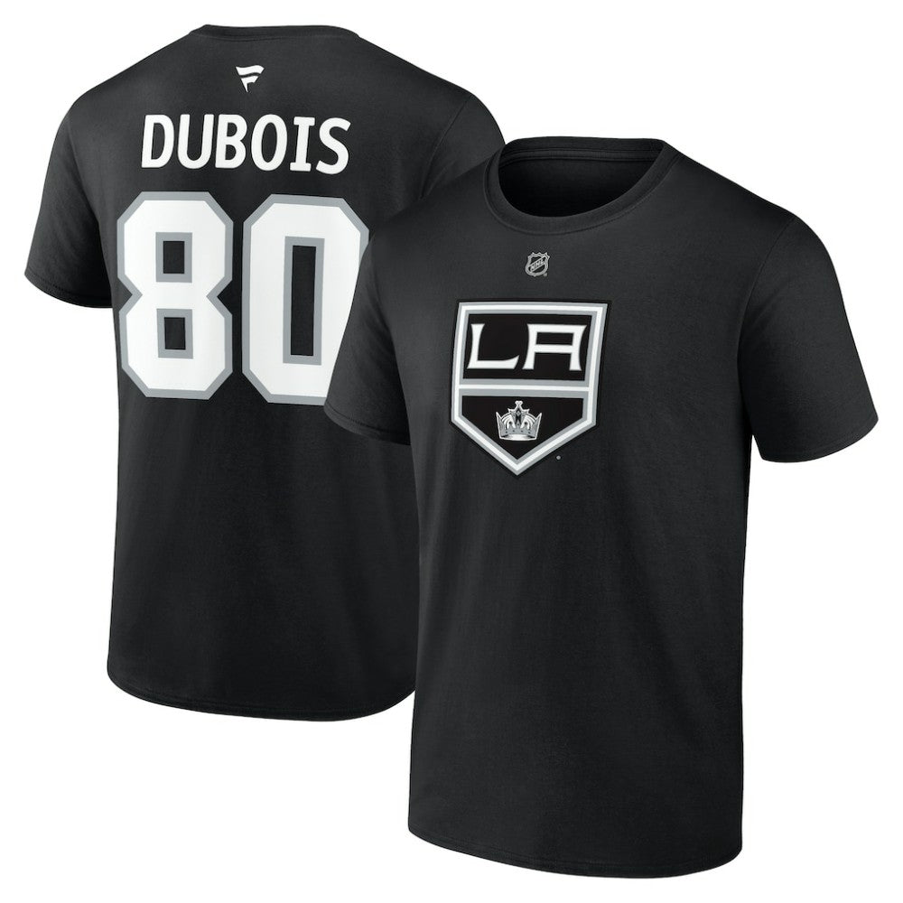 Pierre-Luc Dubois Los Angeles Kings Fanatics Authentic Stack Name & Number T-Shirt - Black T-shirts