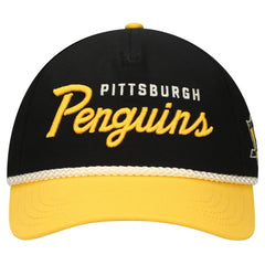 Pittsburgh Penguins American Needle Roscoe Washed Twill Adjustable Hat - Black/Gold Hats